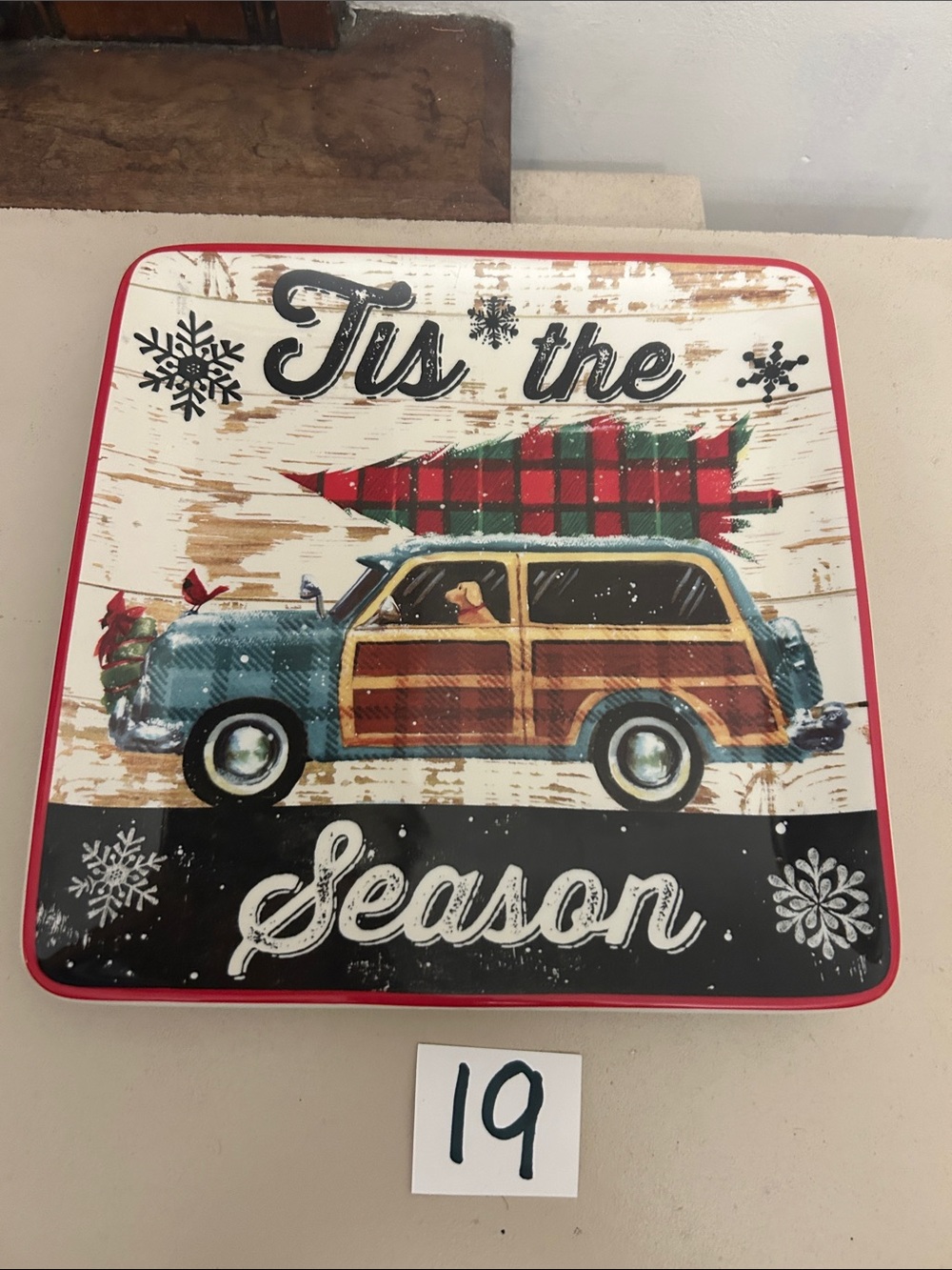 Certified International small decorative Serving Plate ‘Tis the Season EUC